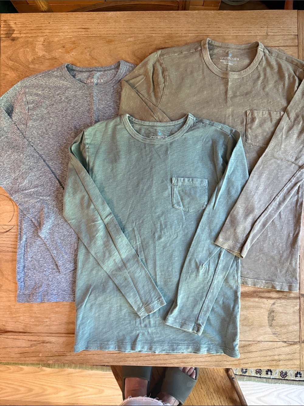 Kid’s Crewcuts 3 Long Sleeve T-Shirt Bundle. Cotton Shirts. Size 12-14